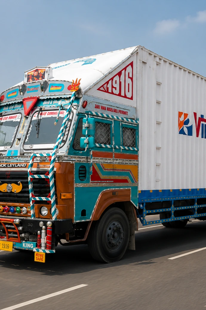 Vintage relocation's truck 